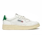 Autry Medalist Low Sneakers White Green Leather