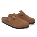 ⁦Birkenstock Boston Mixed Leather Clogs Cognac⁩ – תמונה ⁦2⁩