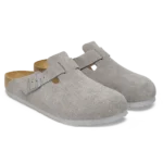 ⁦Birkenstock Boston Suede Clogs Stone Coin⁩ – תמונה ⁦2⁩