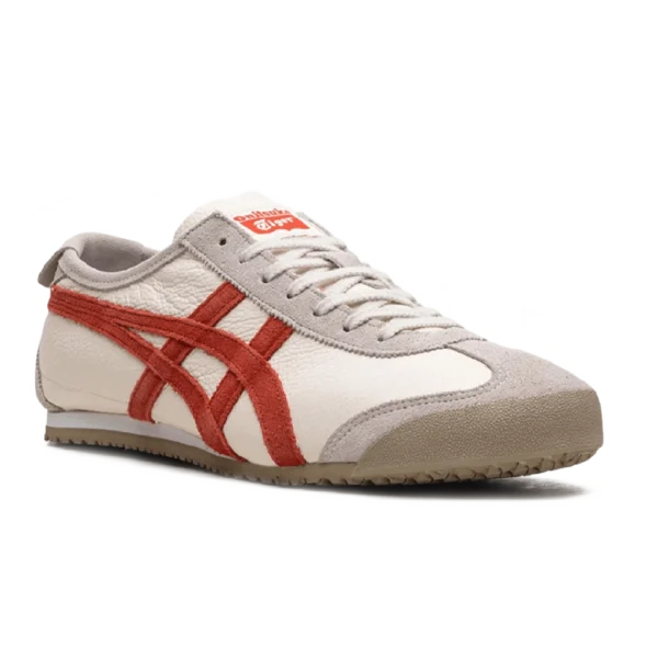 ⁦Onitsuka Tiger Mexico 66 Vin Beige White Red⁩ – תמונה ⁦2⁩