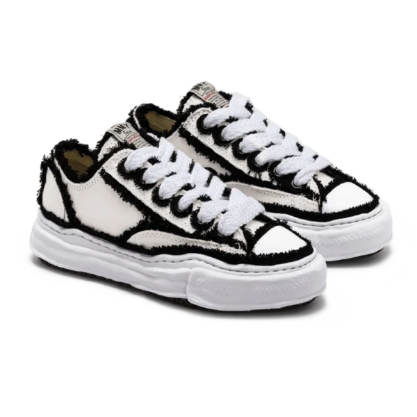 ⁦Maison Mihara Yasuhiro Peterson OG Sole Canvas Low White Overhanging⁩ – תמונה ⁦2⁩