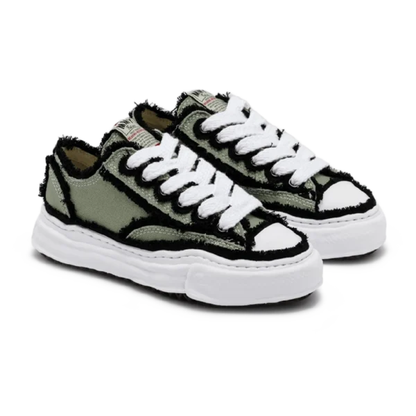 ⁦Maison Mihara Yasuhiro Peterson OG Sole Canvas Low Green⁩ – תמונה ⁦2⁩