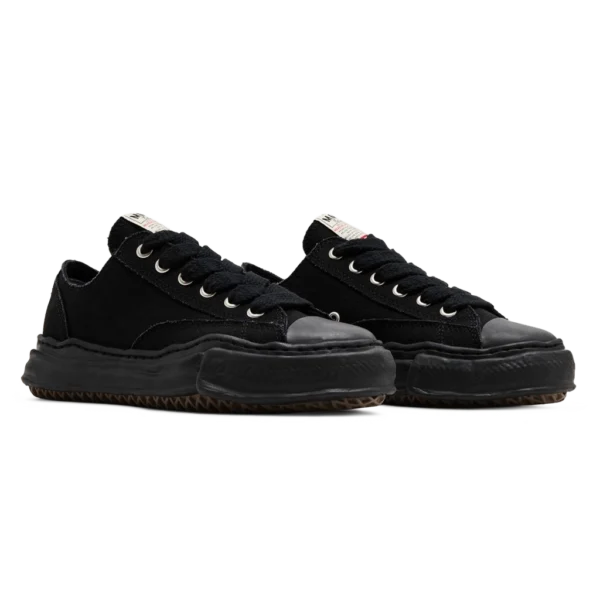 ⁦Maison Mihara Yasuhiro Peterson OG Sole Canvas Low Sneakers Triple Black⁩ – תמונה ⁦2⁩
