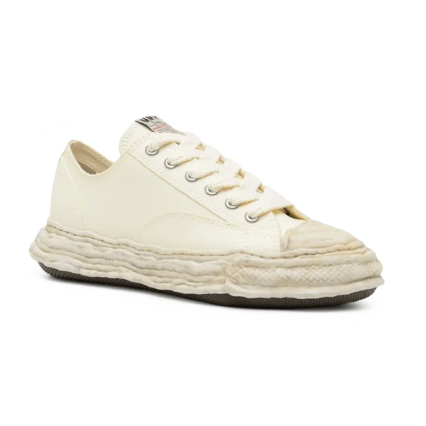 ⁦Maison Mihara Yasuhiro Peterson Low Garment Dyed Canvas Sneakers White⁩ – תמונה ⁦2⁩