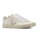 ⁦Veja Campo Chromefree Leather Sneakers White Natural⁩ – תמונה ⁦2⁩