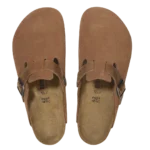 ⁦Birkenstock Boston Mixed Leather Clogs Cognac⁩ – תמונה ⁦3⁩