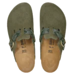 ⁦Birkenstock Boston Braided Suede Clogs Thyme⁩ – תמונה ⁦3⁩