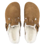 ⁦Birkenstock Boston Shearling Suede Clogs Mink⁩ – תמונה ⁦3⁩
