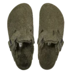 ⁦Birkenstock Boston Shearling Suede Clogs Thyme⁩ – תמונה ⁦3⁩