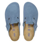 ⁦Birkenstock Boston Soft Footbed Suede Clogs Elemental Blue⁩ – תמונה ⁦3⁩