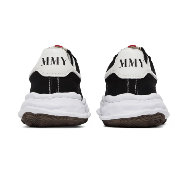 ⁦Maison Mihara Yasuhiro Blakey OG Sole Canvas Low Black White⁩ – תמונה ⁦3⁩
