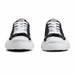 ⁦Maison Mihara Yasuhiro Hank OG Sole Leather Low Sneakers Black⁩ – תמונה ⁦3⁩