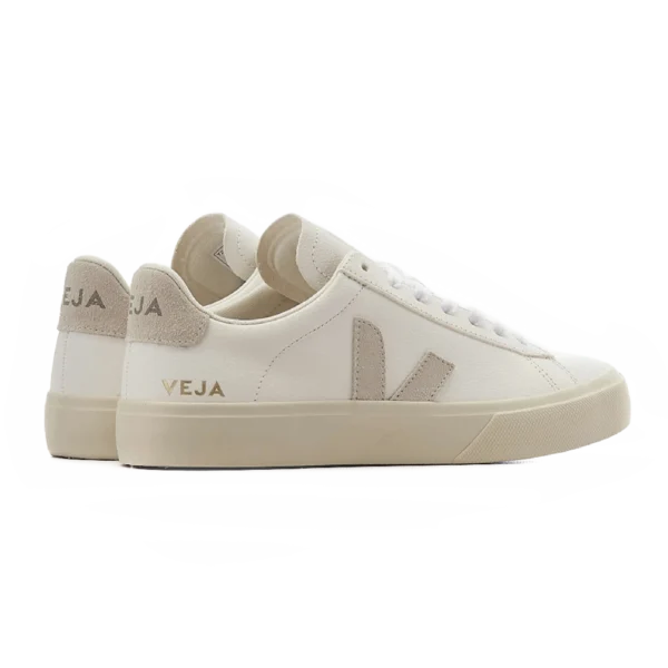 ⁦Veja Campo Chromefree Leather Sneakers White Natural⁩ – תמונה ⁦3⁩