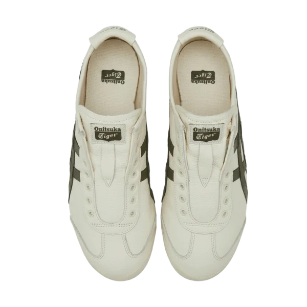 ⁦Onitsuka Tiger Mexico 66 Slip-On White Dark Green⁩ – תמונה ⁦3⁩