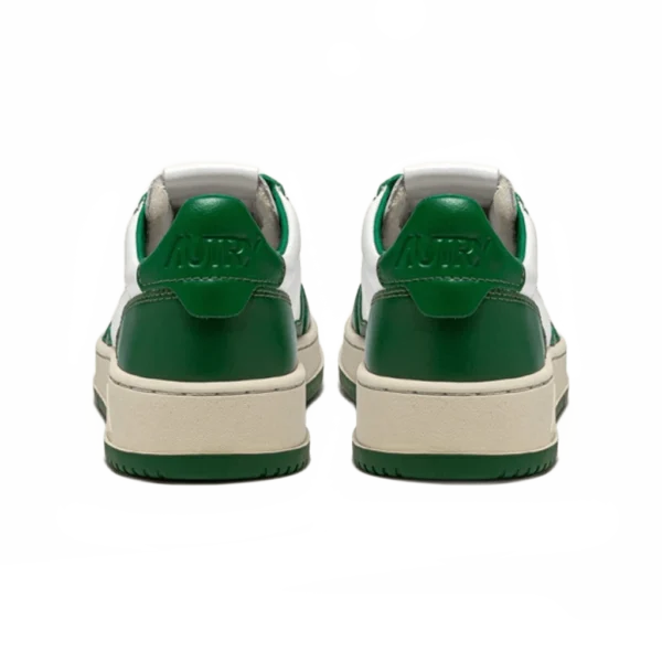 ⁦Autry Medalist Low Sneakers White Green Leather⁩ – תמונה ⁦3⁩