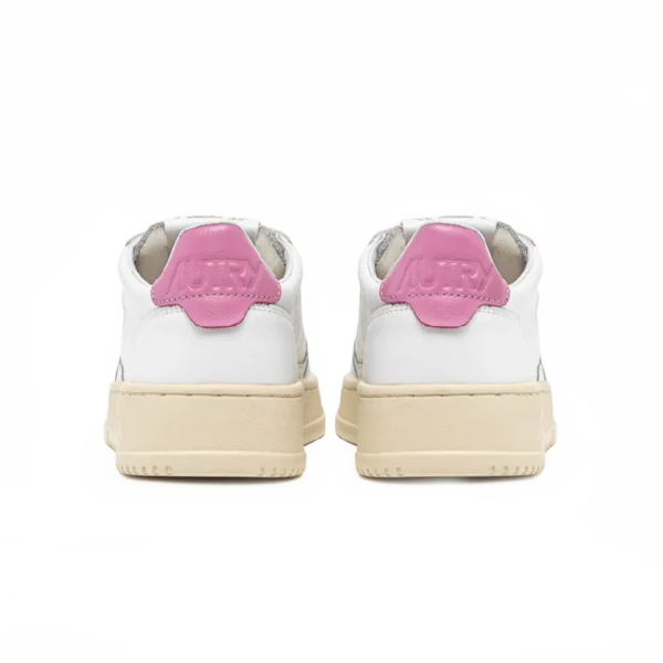 ⁦Autry Medalist Low Sneakers White Mauve Leather⁩ – תמונה ⁦3⁩