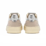 ⁦Autry Medalist Low Sneakers White Silver Leather⁩ – תמונה ⁦3⁩
