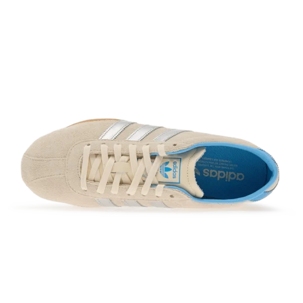 ⁦Adidas Tokyo Shoes Cream White Silver Metallic Semi Blue Burst⁩ – תמונה ⁦4⁩