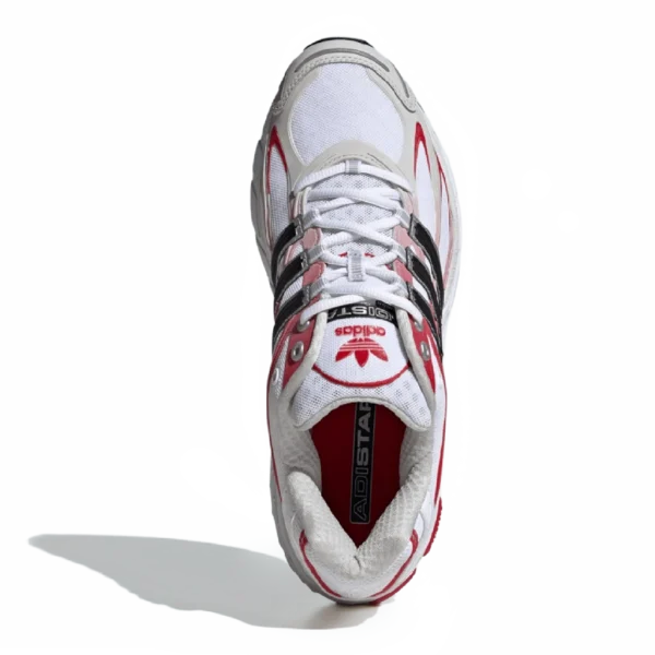 ⁦Adidas Adistar Cushion 3 Cloud White Core Black Better Scarlet⁩ – תמונה ⁦4⁩