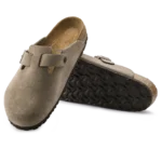 ⁦Birkenstock Boston Suede Clogs Taupe⁩ – תמונה ⁦4⁩