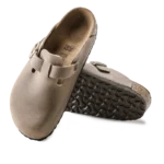 ⁦Birkenstock Boston Oiled Leather Clogs Tobacco Brown⁩ – תמונה ⁦4⁩