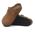 ⁦Birkenstock Boston Mixed Leather Clogs Cognac⁩ – תמונה ⁦4⁩