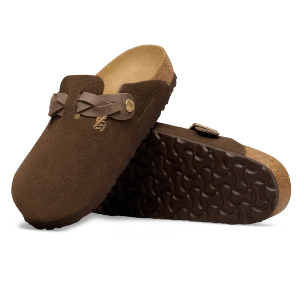 ⁦Birkenstock Boston Braided Suede Clogs Carafe⁩ – תמונה ⁦4⁩