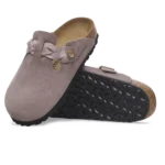 ⁦Birkenstock Boston Braided Suede Clogs Faded Purple⁩ – תמונה ⁦4⁩