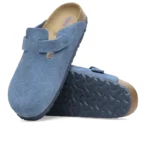 ⁦Birkenstock Boston Soft Footbed Suede Clogs Elemental Blue⁩ – תמונה ⁦4⁩