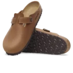 ⁦Birkenstock Boston Oiled Natural Leather Clogs Cognac⁩ – תמונה ⁦4⁩