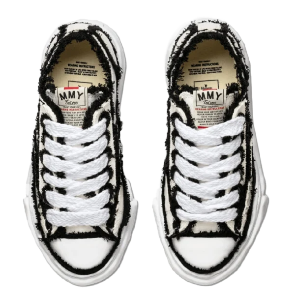 ⁦Maison Mihara Yasuhiro Peterson OG Sole Canvas Low White Overhanging⁩ – תמונה ⁦4⁩