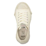 ⁦Maison Mihara Yasuhiro Peterson Low Garment Dyed Canvas Sneakers White⁩ – תמונה ⁦4⁩