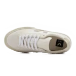 ⁦Veja Campo Chromefree Leather Sneakers White Natural⁩ – תמונה ⁦4⁩