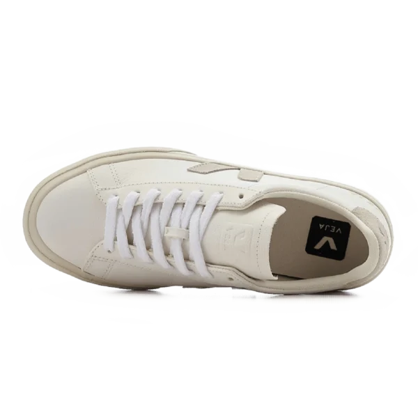 ⁦Veja Campo Chromefree Leather Sneakers White Natural⁩ – תמונה ⁦4⁩