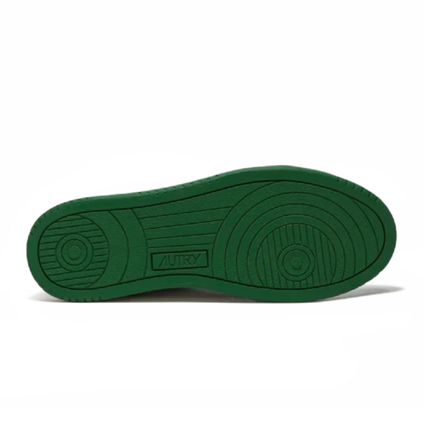 ⁦Autry Medalist Low Sneakers White Green Leather⁩ – תמונה ⁦5⁩