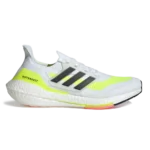 Adidas Ultraboost 21 White Solar Yellow