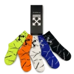 Off-White Colorful Long Socks Pack (5 Pairs)