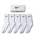 Nike Everyday Long Socks White (Pack of 5)