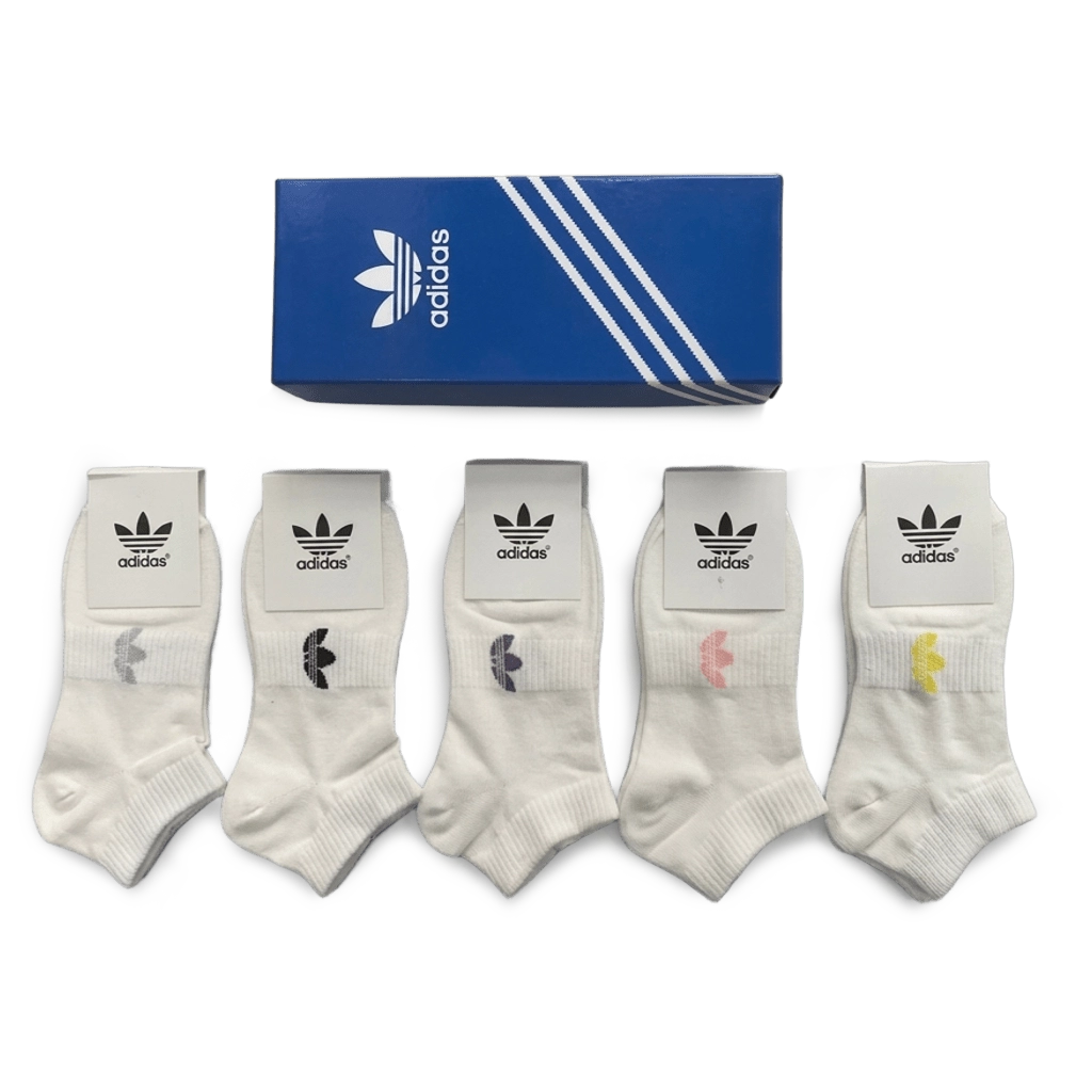 1 Adidas Short Socks Classic White Everyday Comfort (5 Pack) – תמונה 1
