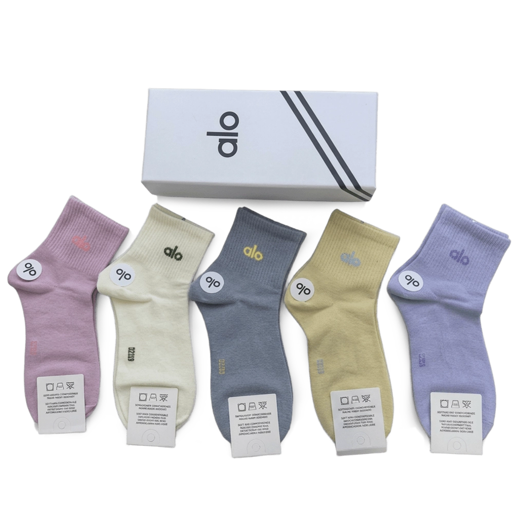 1 Alo Short Socks Pastel Colors (5 Pack) – תמונה 1
