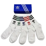 Adidas Long Socks White (5-Pack)
