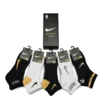 Nike Short Sock Black Yellow White (5-Pack)