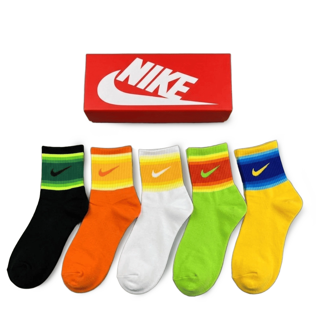 1 Nike Medium Length Socks Mixed Colors (5-Pack) – תמונה 1