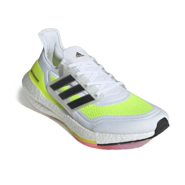 ⁦Adidas Ultraboost 21 White Solar Yellow⁩ – תמונה ⁦5⁩