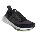 ⁦Adidas Ultraboost 21 Black Silver Metallic Solar Yellow⁩ – תמונה ⁦2⁩