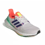 ⁦Adidas Ultraboost 22 White Green Orange⁩ – תמונה ⁦2⁩