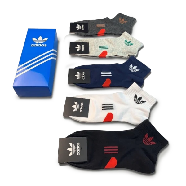⁦Adidas Originals Low Cut Socks Pack Mixed Classic Colors (5 Pairs)⁩ – תמונה ⁦2⁩