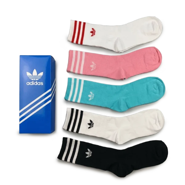 ⁦Adidas Colorful Long Socks Pack (5 Pairs)⁩ – תמונה ⁦2⁩