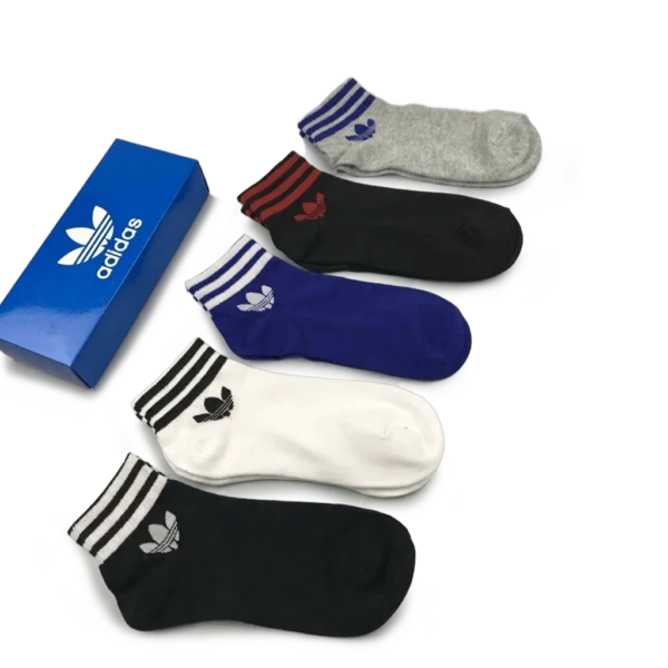 ⁦Adidas Basic Colors Short Socks Pack (5 Pairs)⁩ – תמונה ⁦2⁩