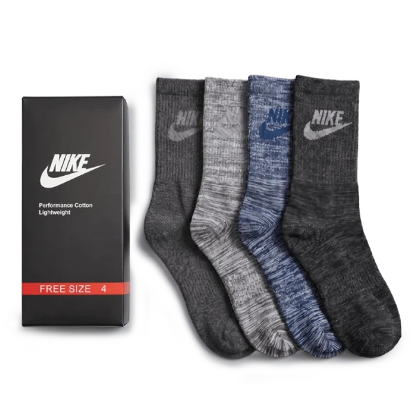 ⁦Nike Grey Colors Long Socks Pack (4 Pairs)⁩ – תמונה ⁦2⁩